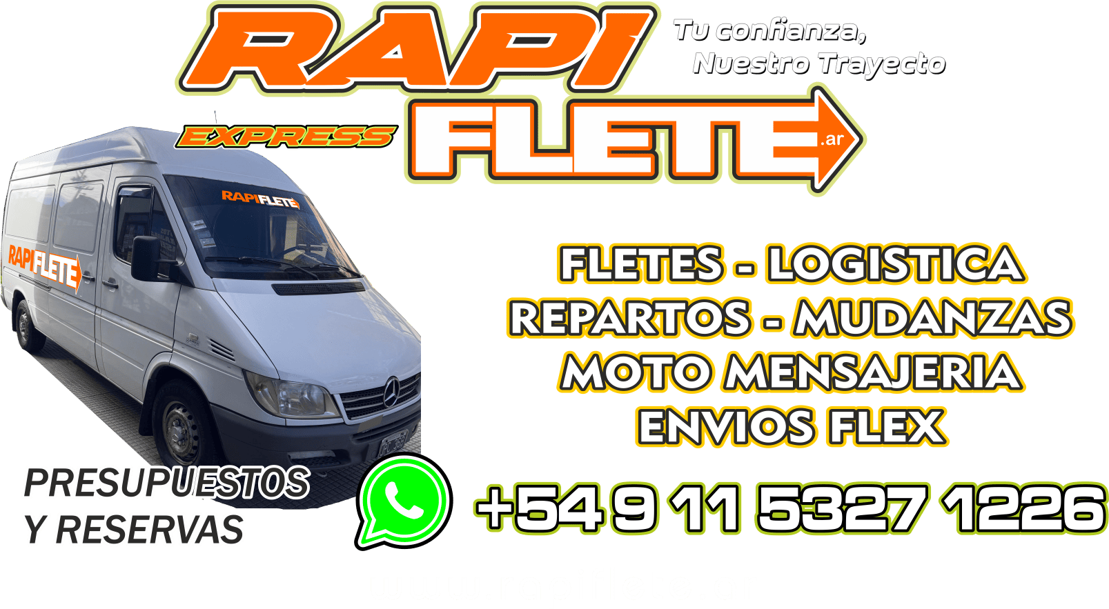 Camioneta de fletes en CABA y GBA